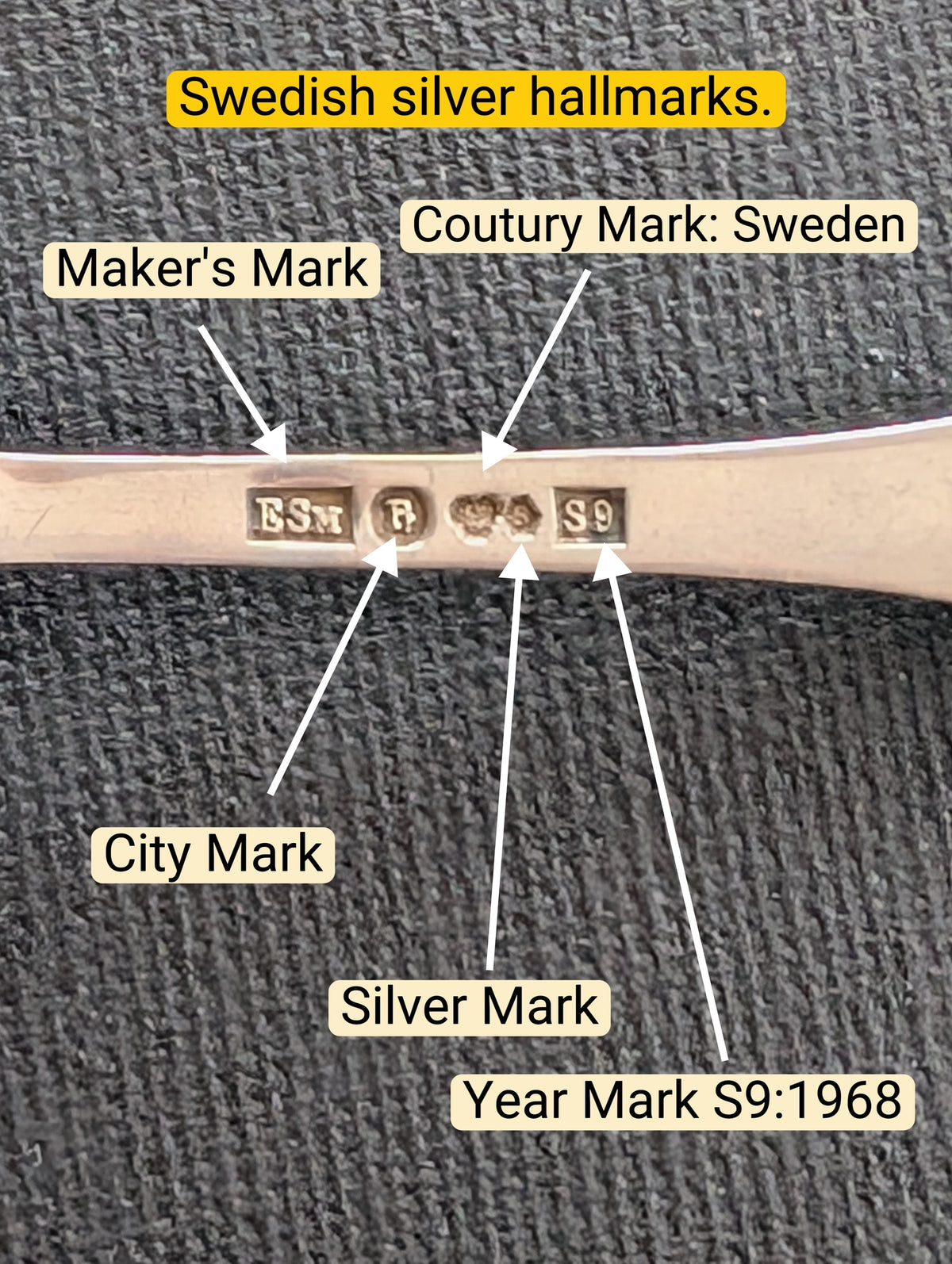 Set of 12 Vintage Swedish Silver Spoons #2985