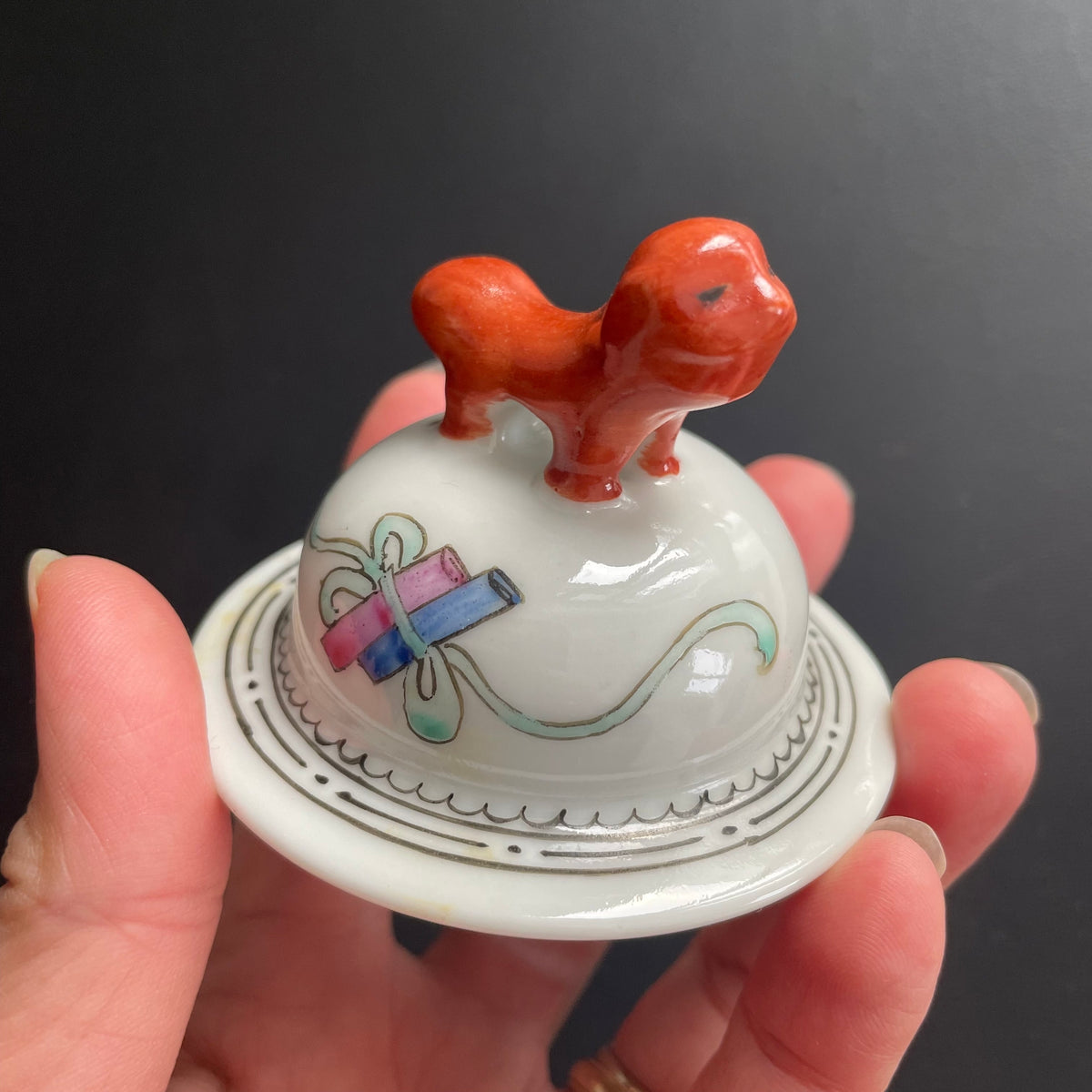 Chinese vintage famille rose vase 红楼梦,1950-1970's #1738