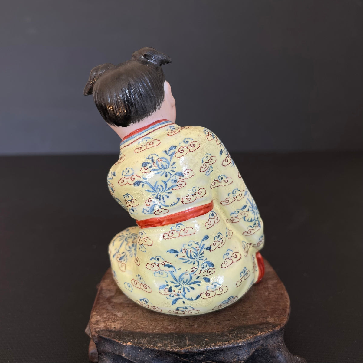 一对20世纪中国复古瓷塑像,编号 #1457,#2973