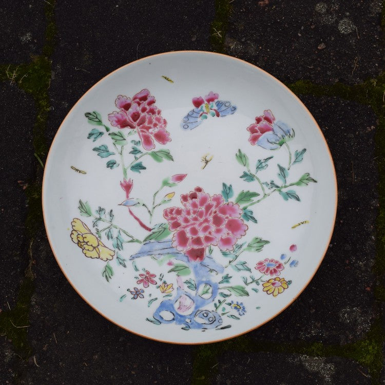 A very fine Yongzheng period famille rose deep mouth dish
