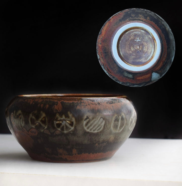 卡尔-哈里·斯塔尔汉 (Carl-Harry Stålhane) 瑞典 Rörstrand 工作室碗,CHS-e,1950-60 年代