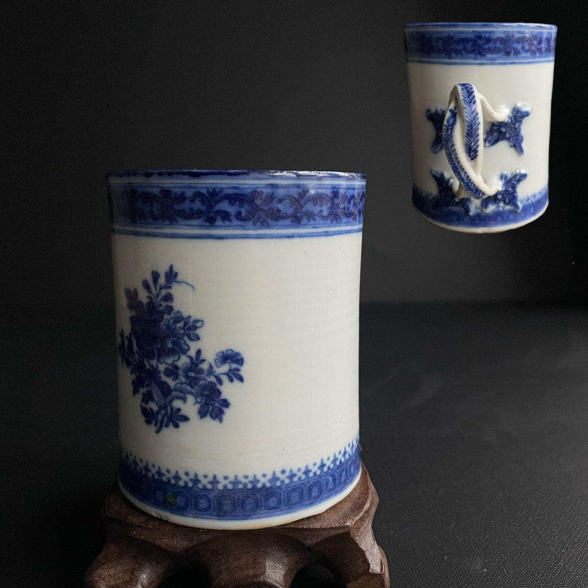 清代十八/十九世纪青花瓷杯 #1317