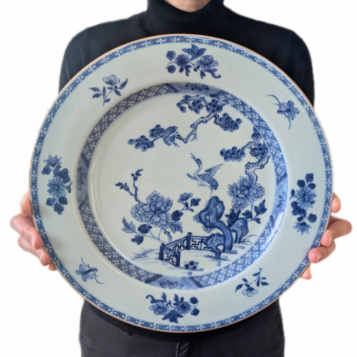 Chinese antique porcelain plate, Qianlong, 18th c #2276
