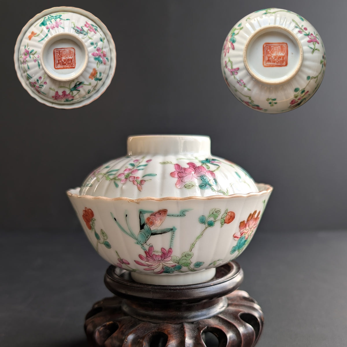 Chinese Antique porcelain Gaiwan, Late Qing #2736