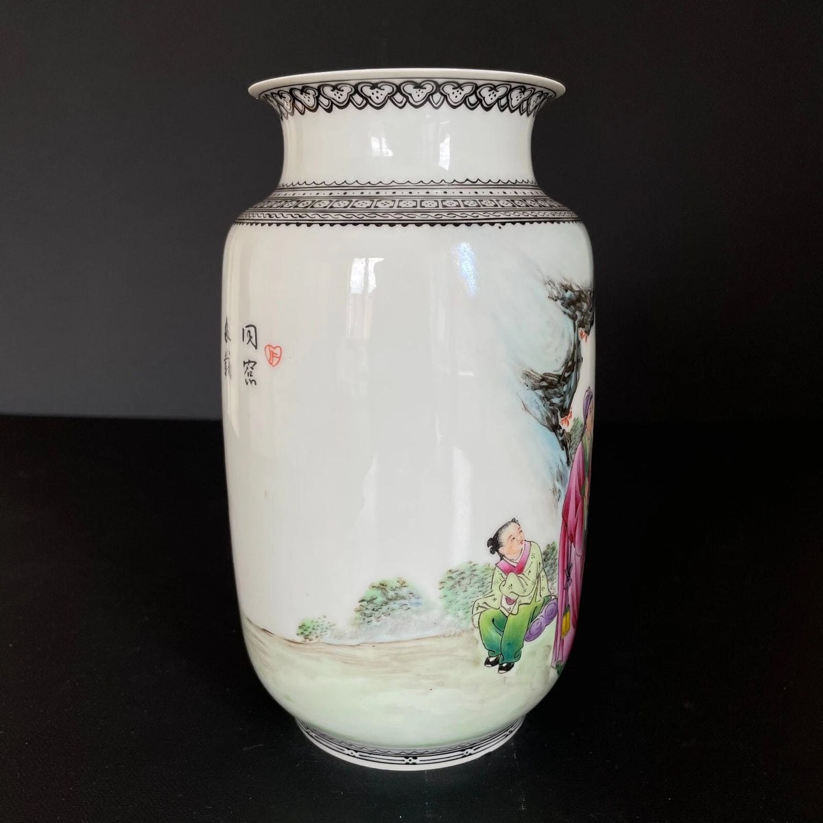1950-1970年代复古粉彩花瓶 #1603
