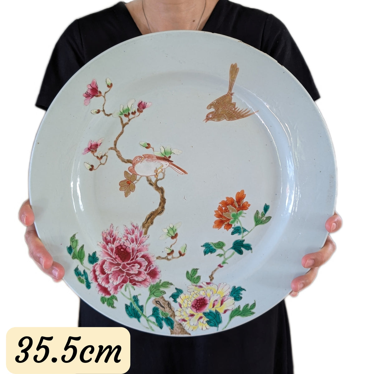 Chinese antique famille rose charger, Yongzheng period #2968
