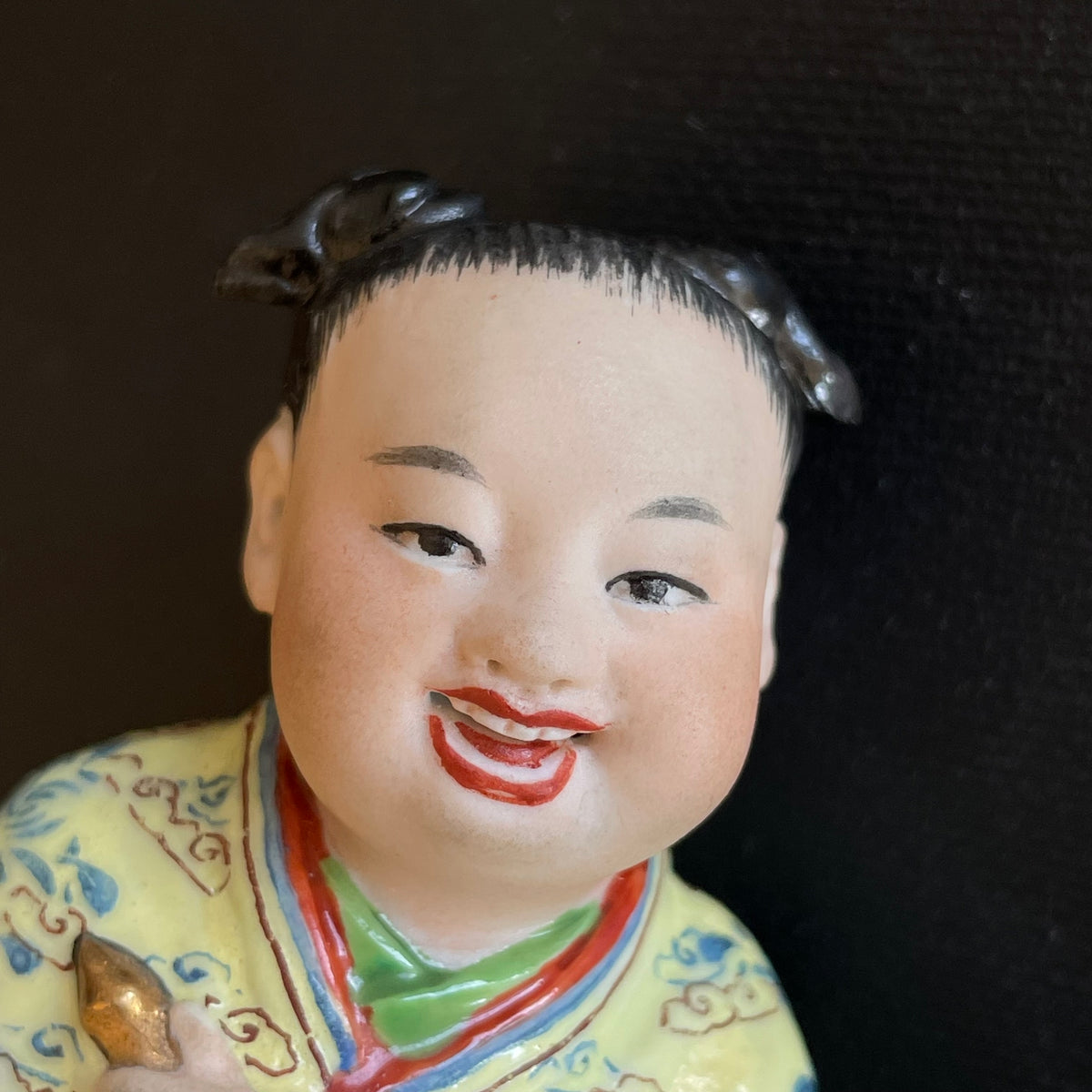 一对20世纪中国复古瓷塑像,编号 #1457,#2973