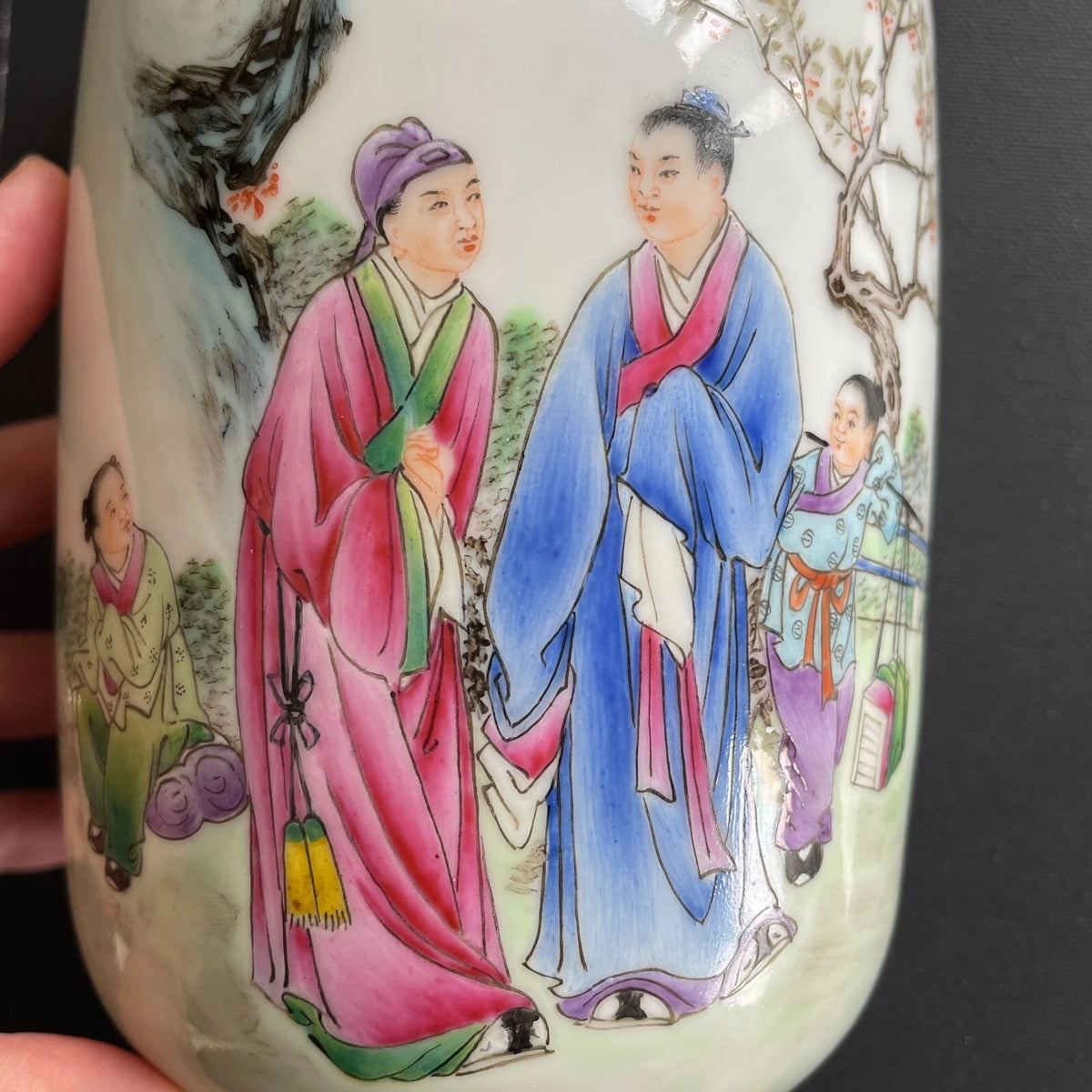 1950-1970年代复古粉彩花瓶 #1603