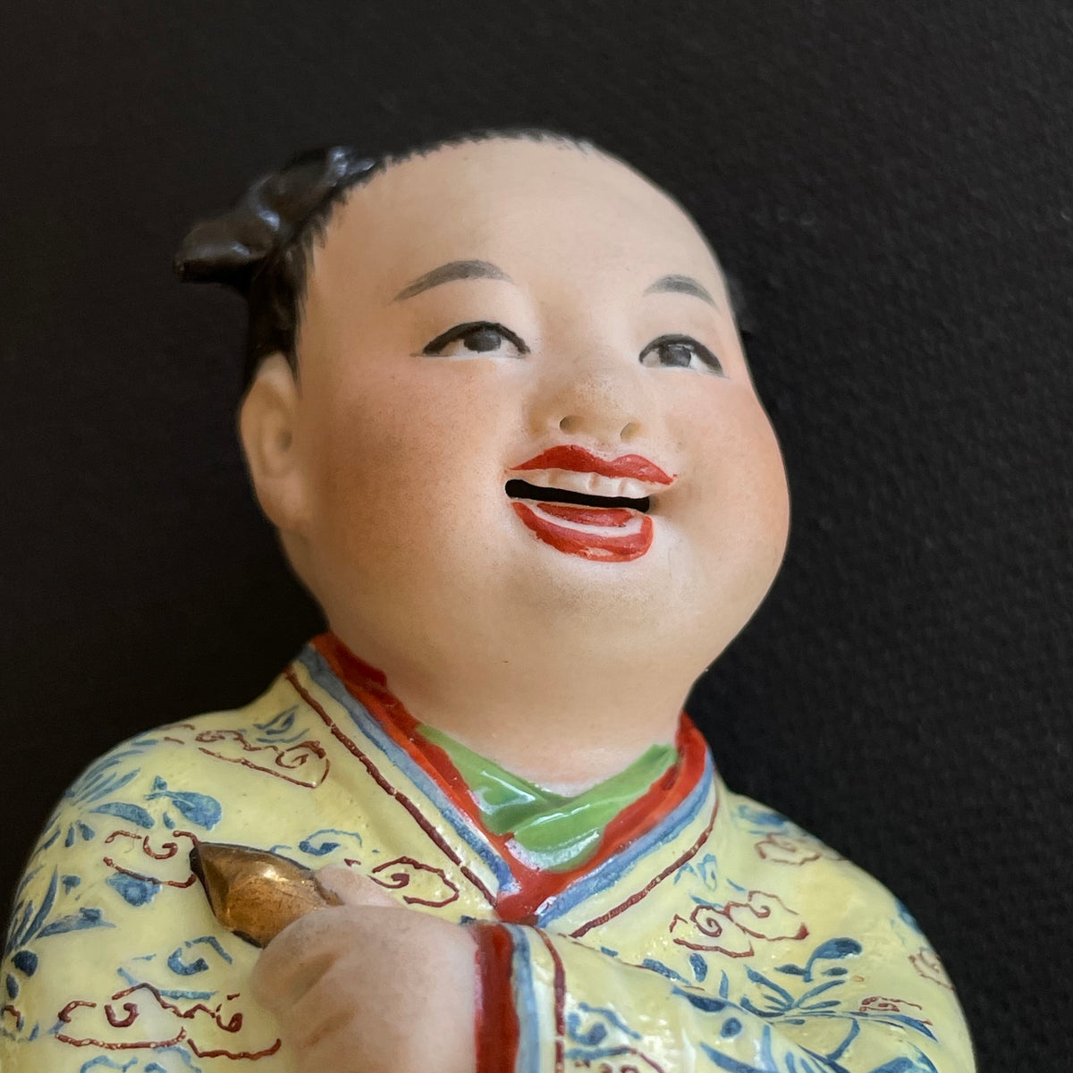 一对20世纪中国复古瓷塑像,编号 #1457,#2973