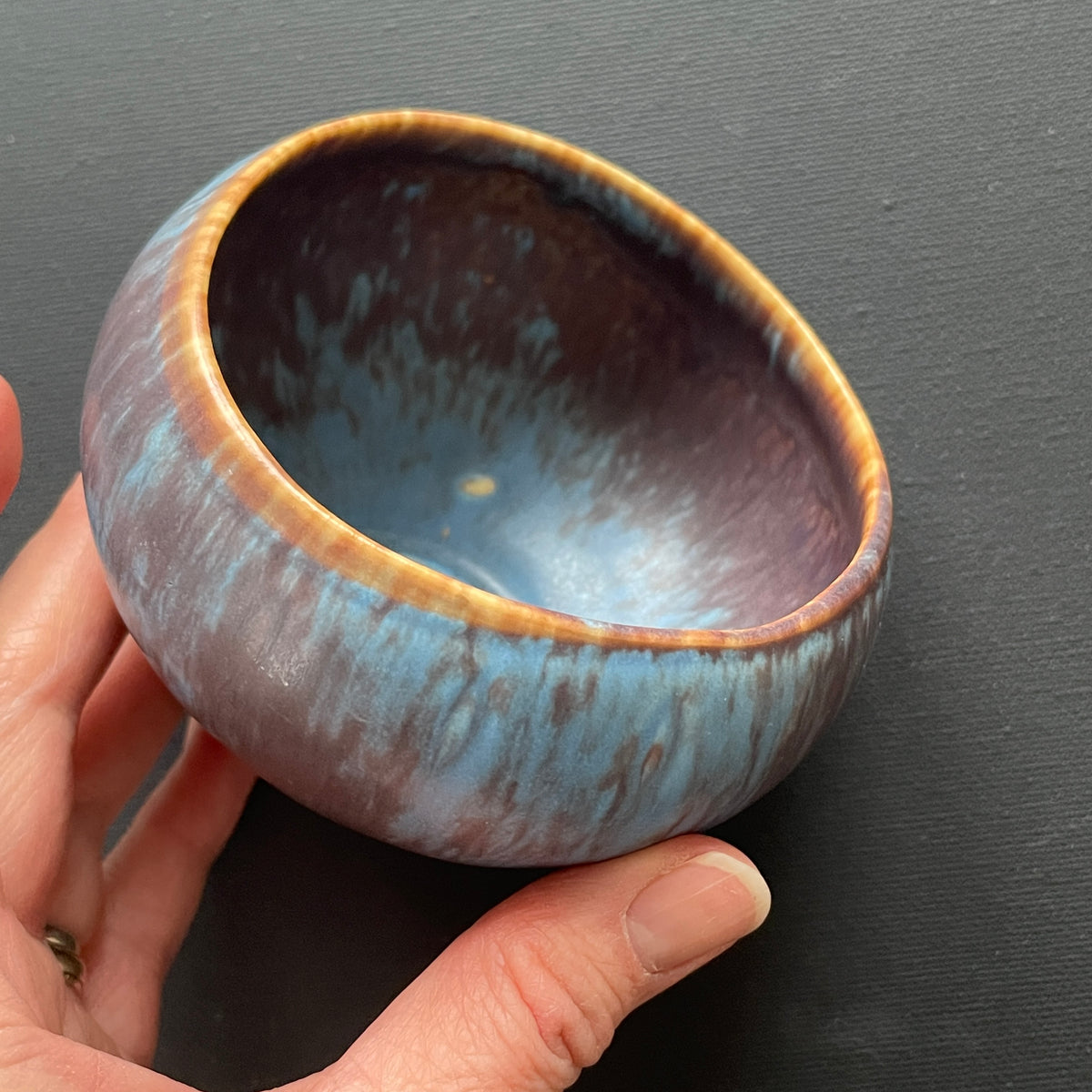 Sweden Stoneware Scandinavian Gunnar Nylund Bowl Rorstrand Rörstrand 50's #2253