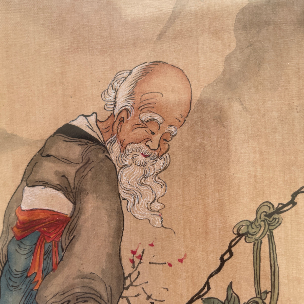 精美手工绘制丝绸中国画,民国时期 #2223