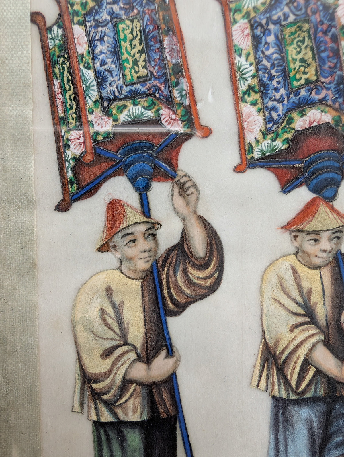 Chinese Antique Pith Painting Late Qing Dynasty #2358