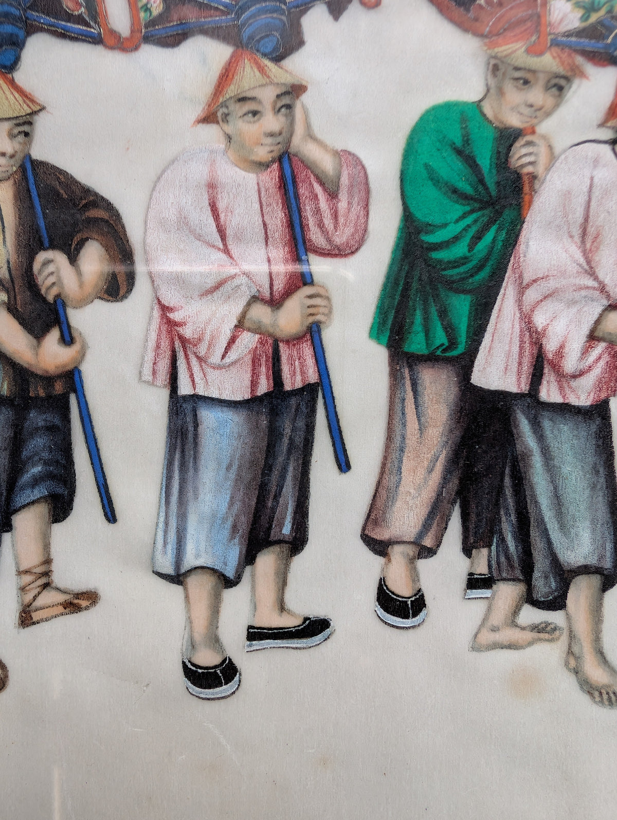 Chinese Antique Pith Painting Late Qing Dynasty #2358