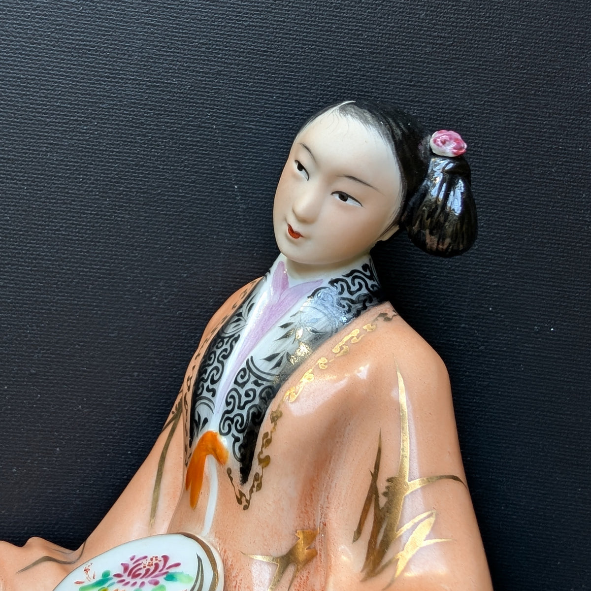 1950/60年代复古中国瓷器仕女小憩像 #2900