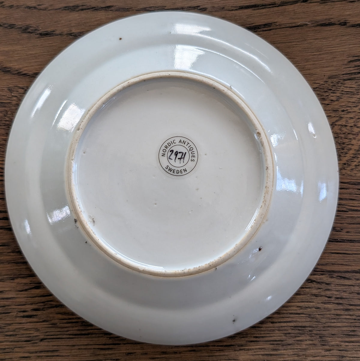 Chinese antique rose mandarin teacup and saucer, Late Qing #2970 and #2971