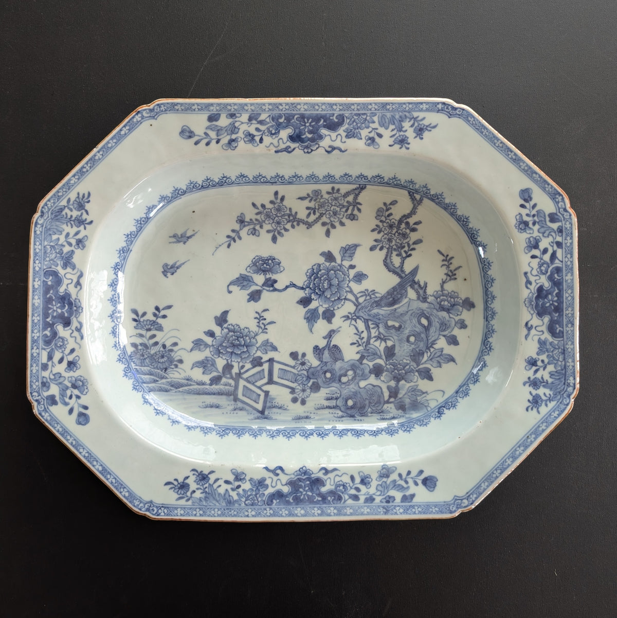 中国古董青花大盘, 18世纪,编号2981