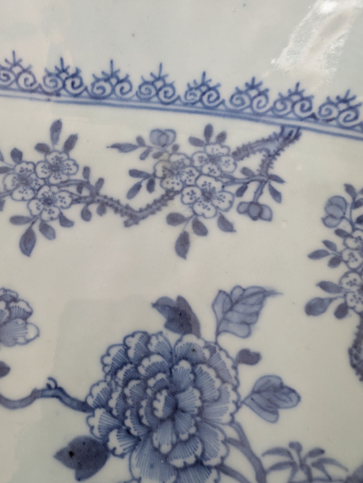 中国古董青花大盘, 18世纪,编号2981