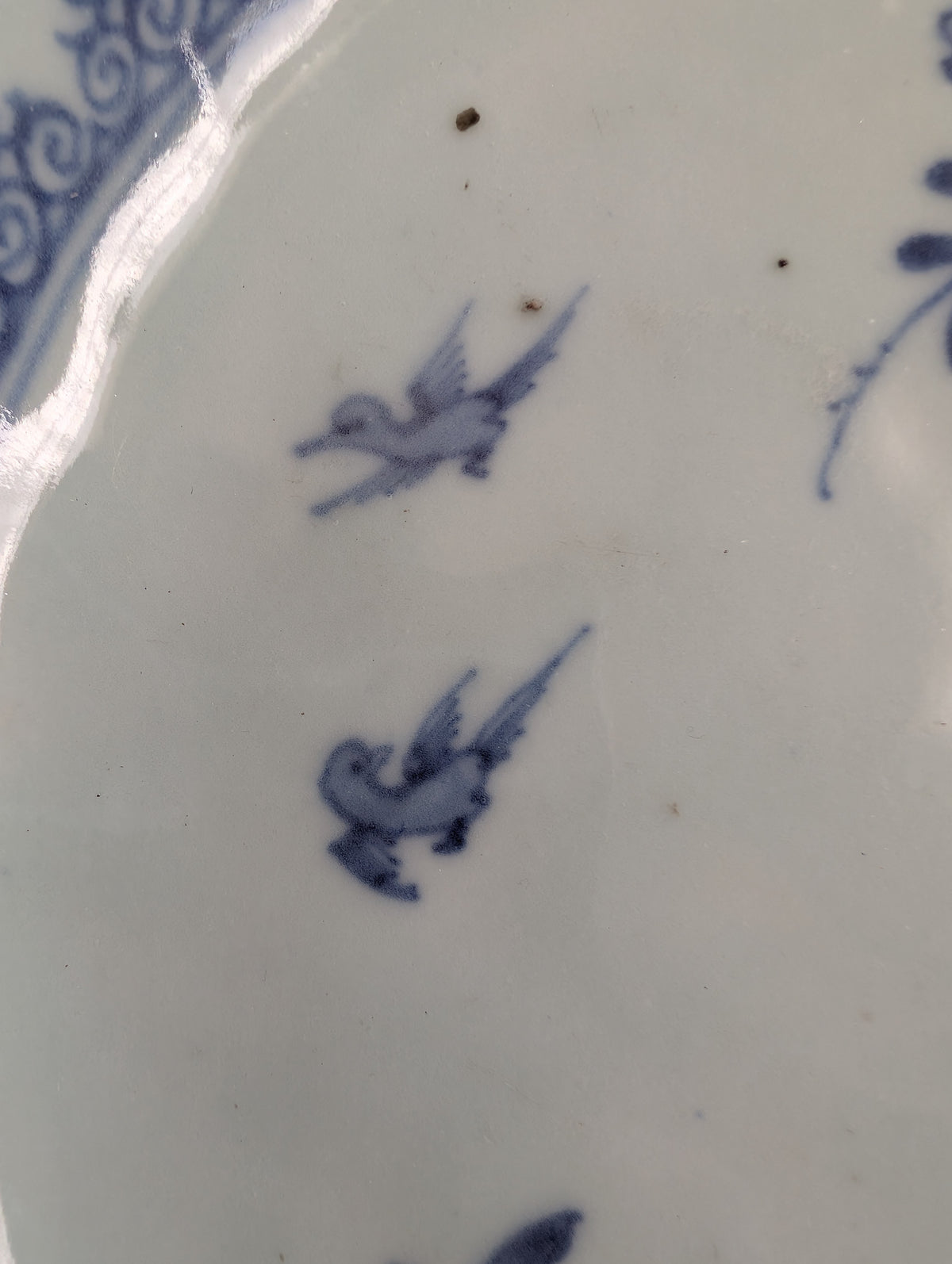 中国古董青花大盘, 18世纪,编号2981