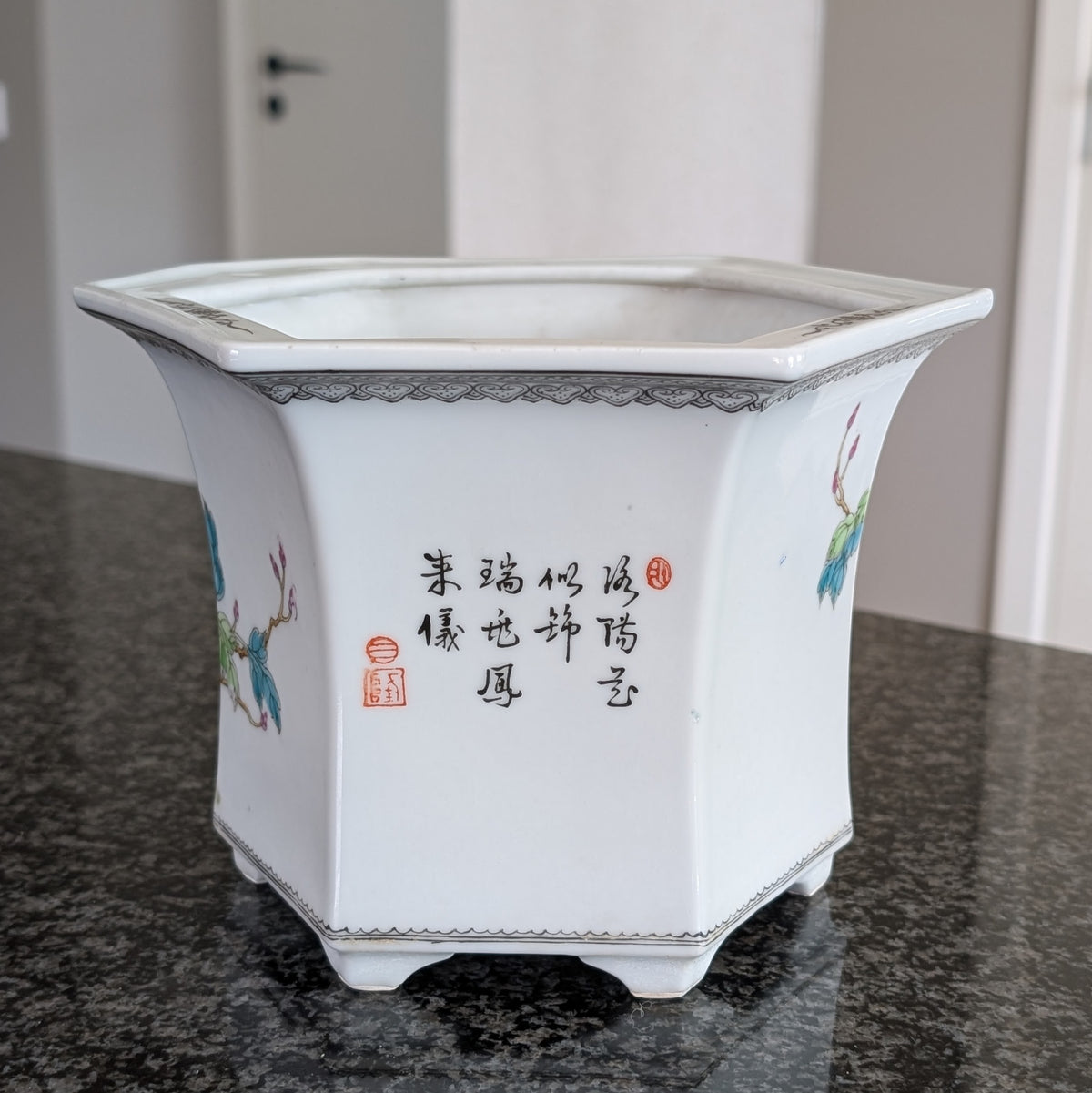复古中式花盆,1950-1970年代 #3021