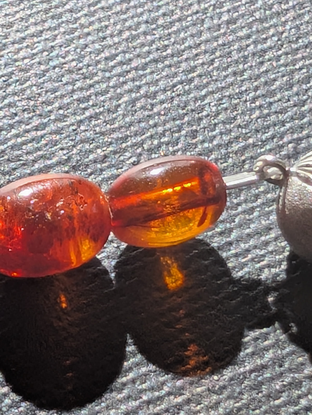 Antique Natural Amber Necklace Baltic Amber 19.07g #3022