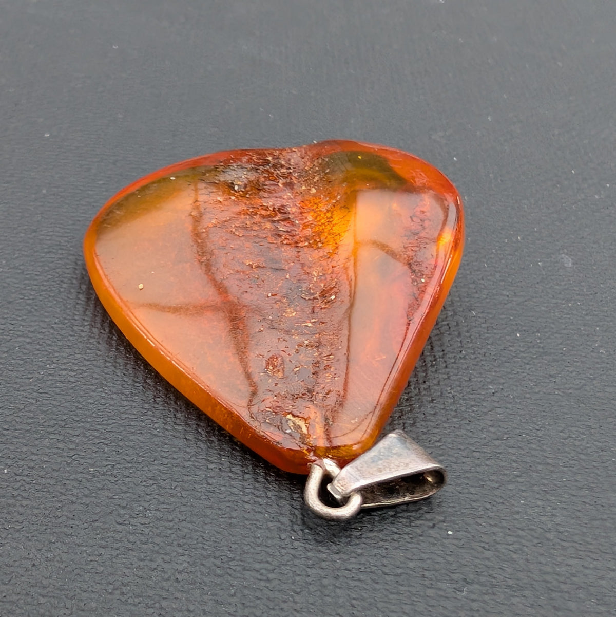 Vintage natural amber pendant, Danish amber #3058