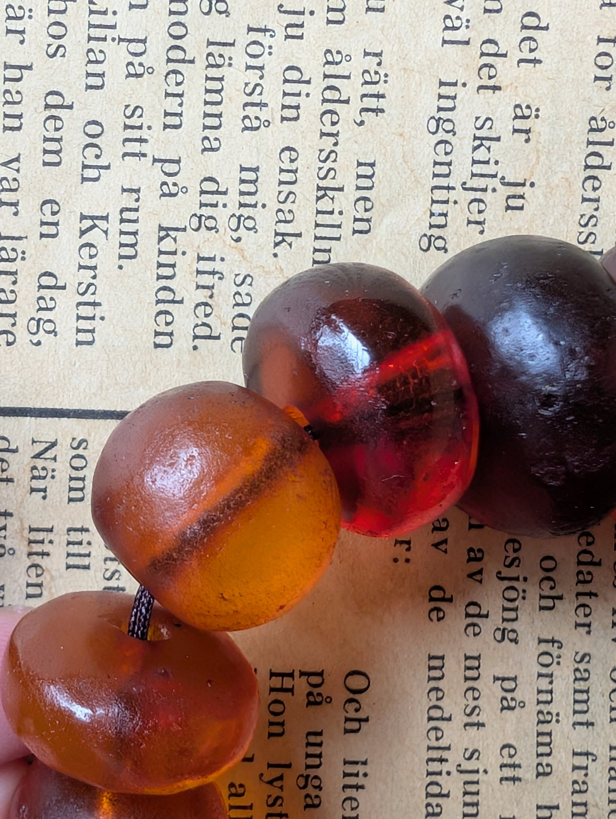 Antique Natural Amber Necklace Baltic Amber, Large 83g #3063