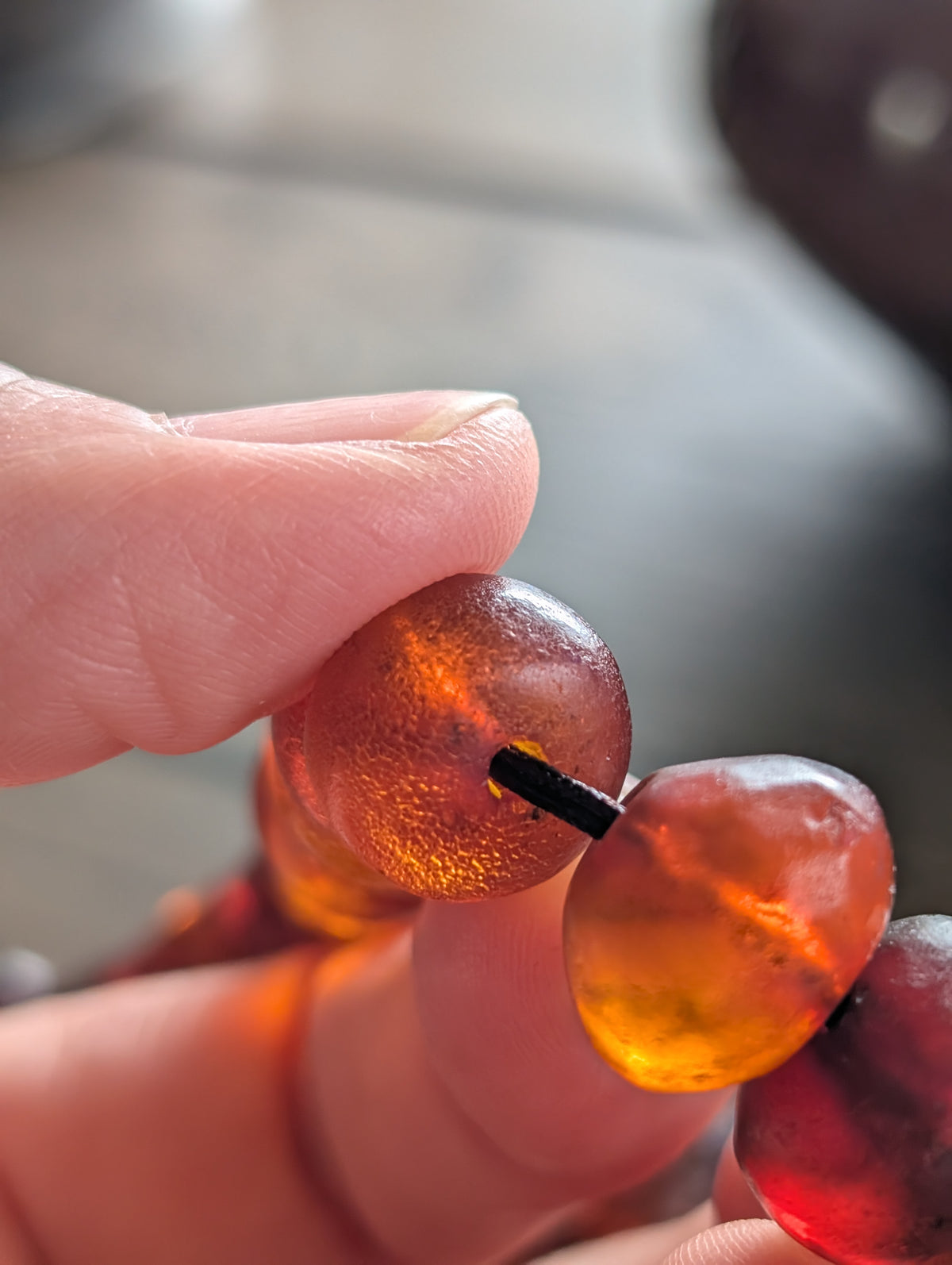Antique Natural Amber Necklace Baltic Amber, Large 83g #3063