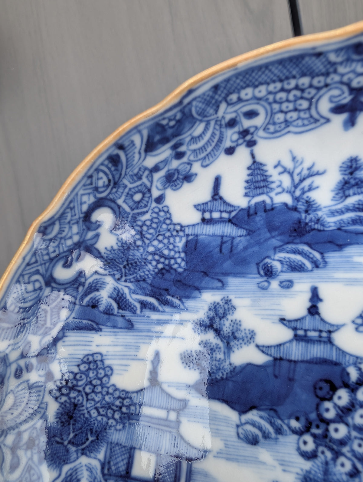 One pair of antique Chinese tea cups and saucers, Qianlong period #3069, 3070