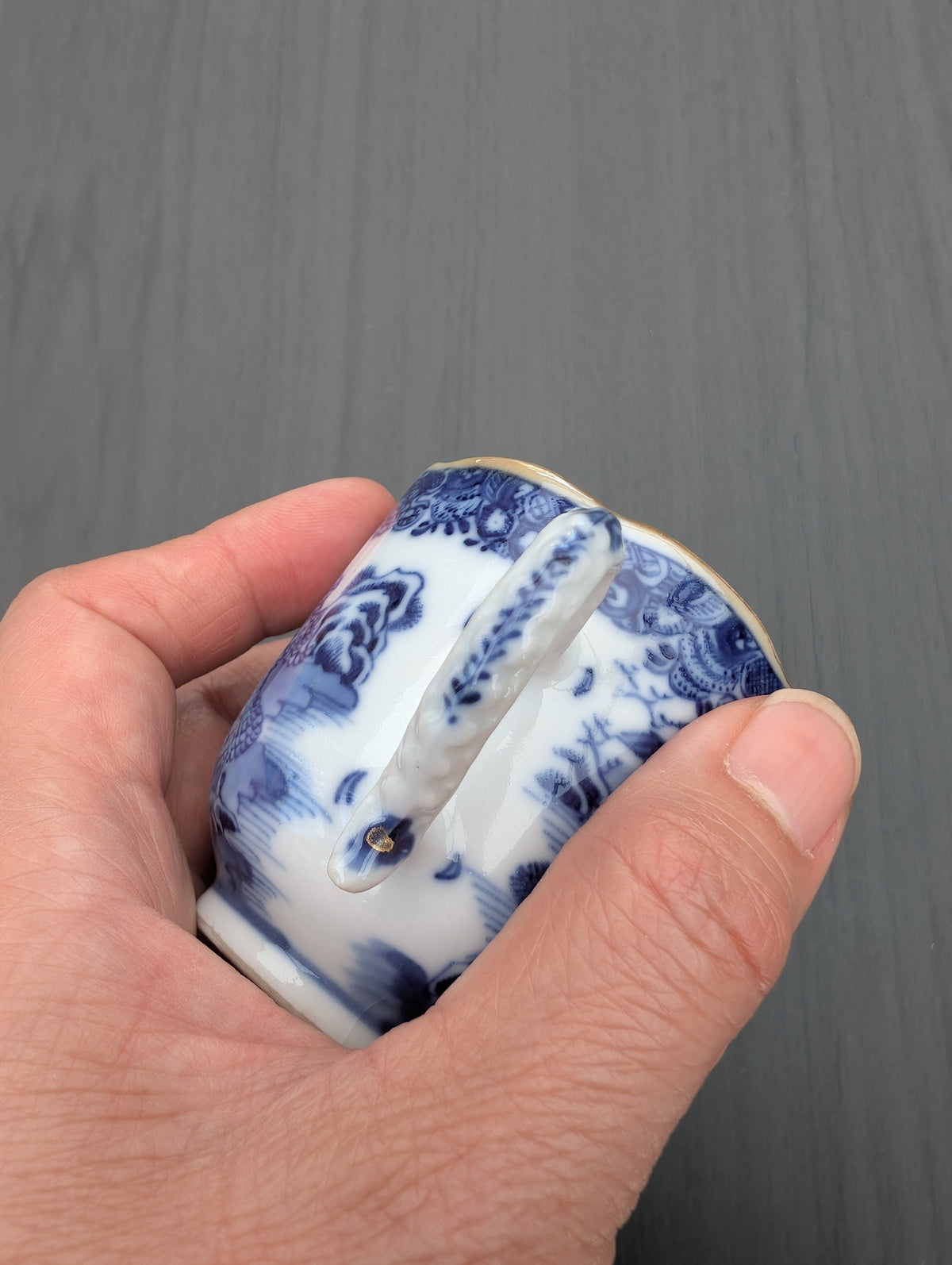 One pair of antique Chinese tea cups and saucers, Qianlong period #3069, 3070