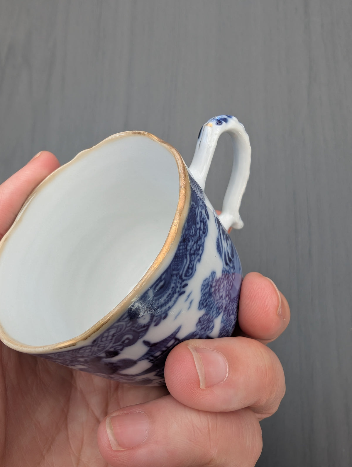 One pair of antique Chinese tea cups and saucers, Qianlong period #3069, 3070