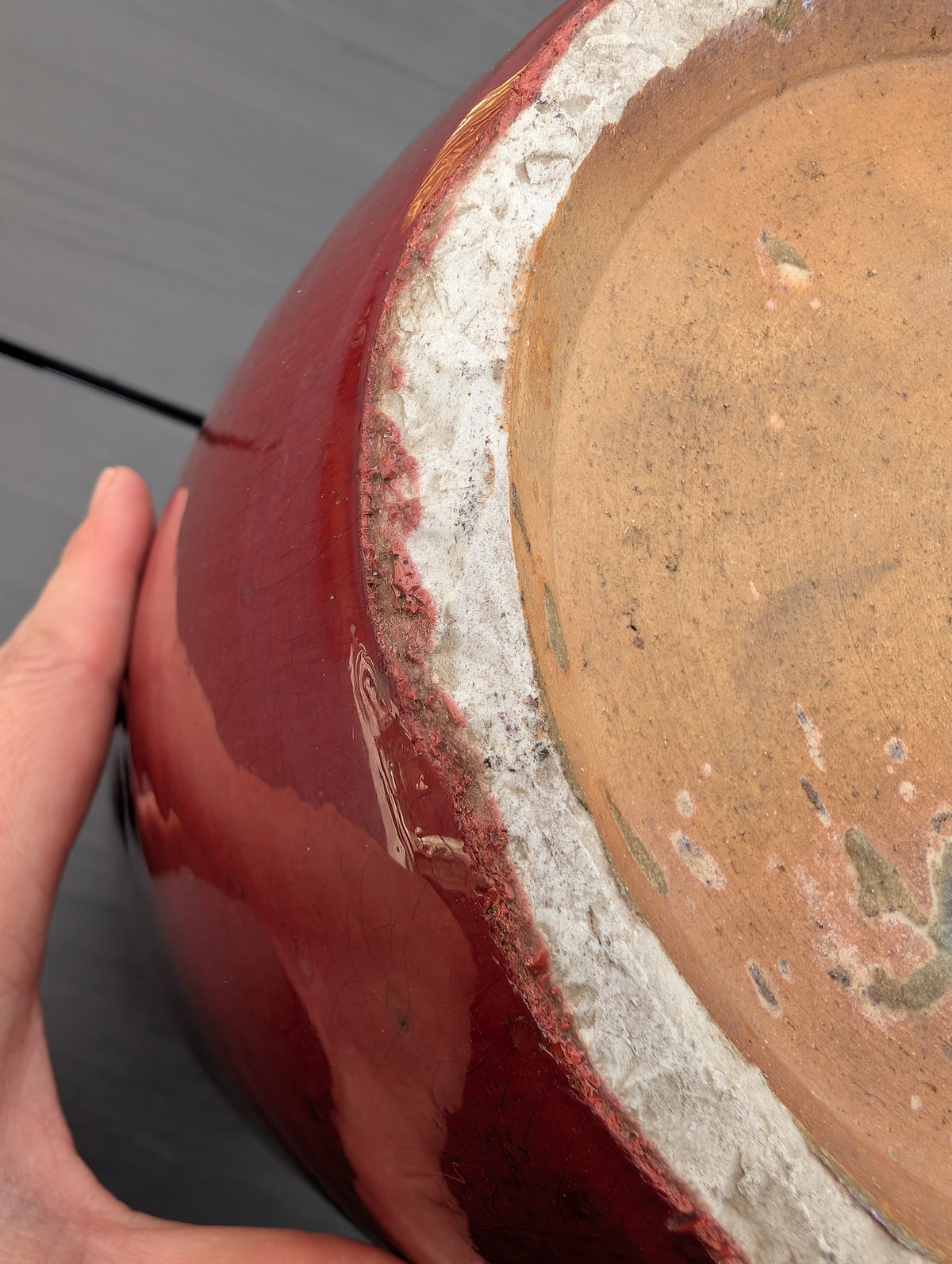 Chinese Antique Sang de boeuf glazed jar, 19th century #3082