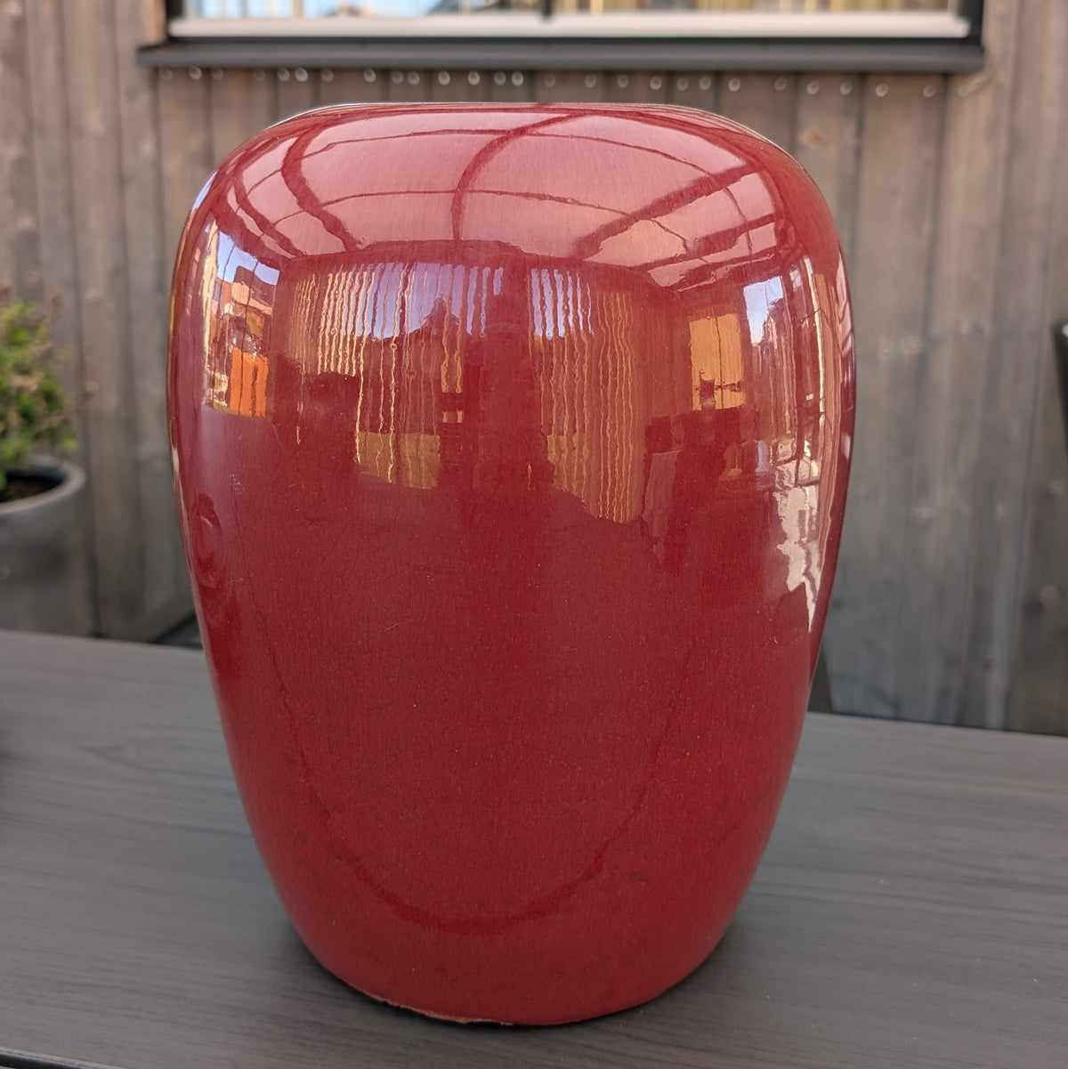Chinese Antique Sang de boeuf glazed jar, 19th century #3082