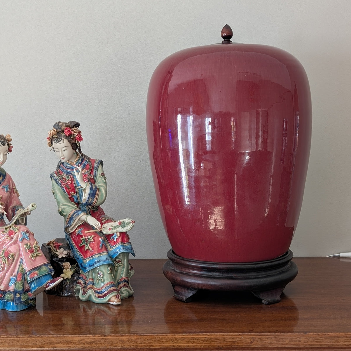 Chinese Antique Sang de boeuf glazed jar, 19th century #3082