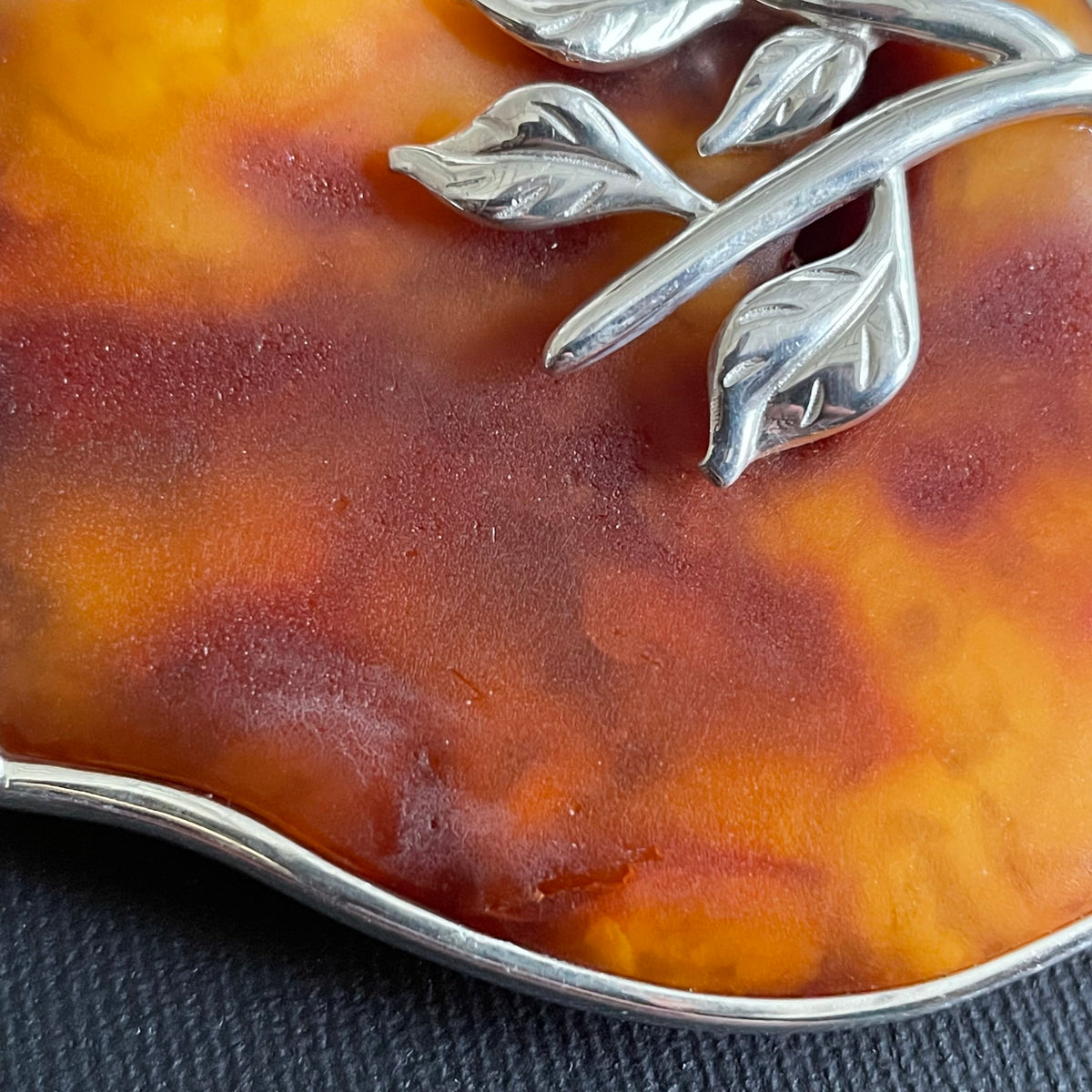 Unique Design Natural Amber Pendant Danish Amber Hand Polished 75g