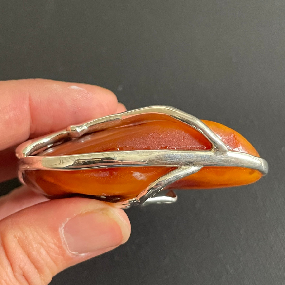 Unique Design Natural Amber Pendant Danish Amber Hand Polished 75g