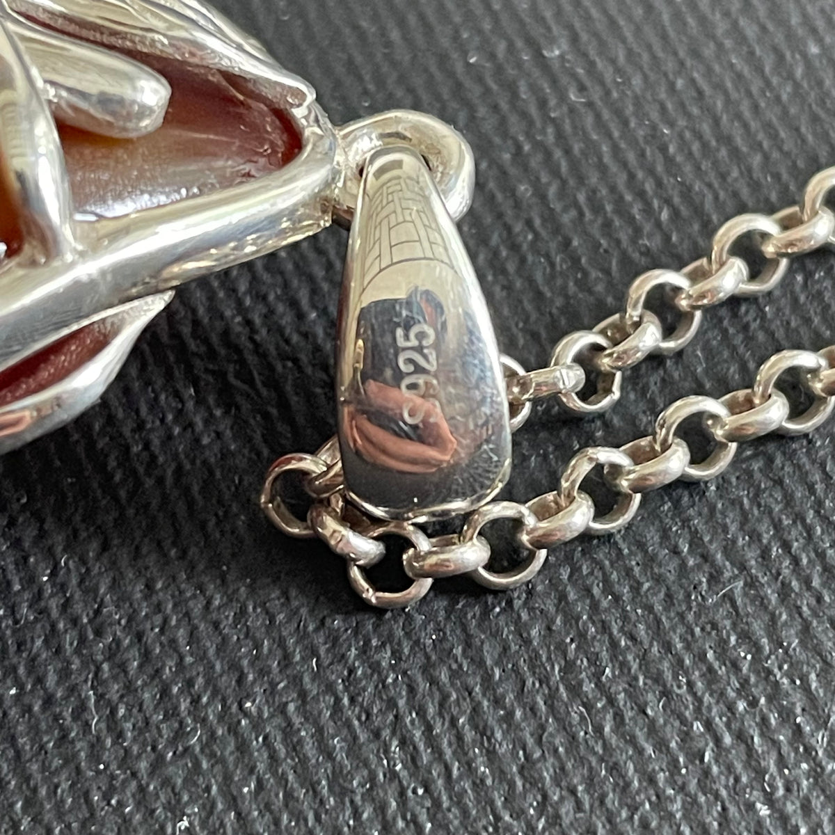 Unique Design Natural Amber Pendant Danish Amber Hand Polished 75g