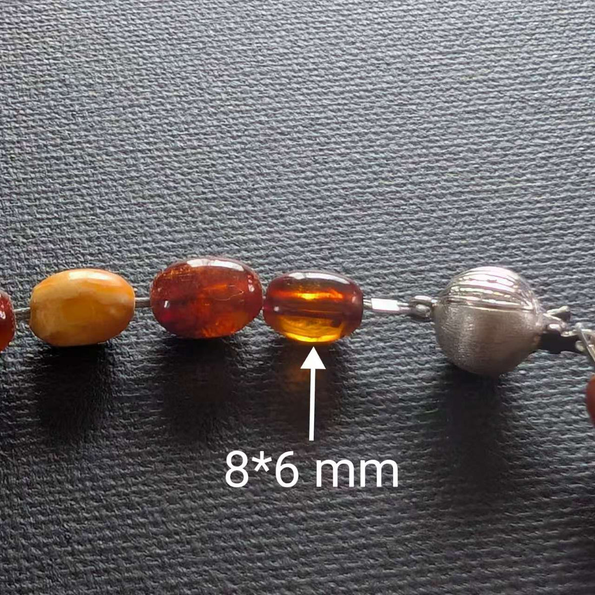 Antique Natural Amber Necklace Baltic Amber 19.07g #3022