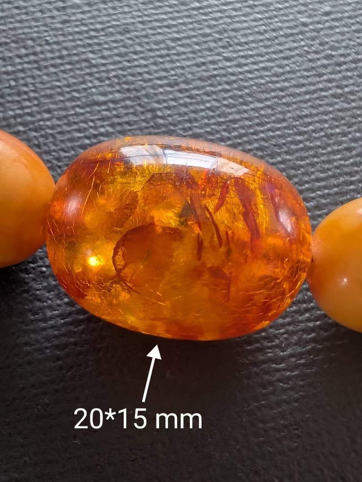 Antique Natural Amber Necklace Baltic Amber 19.07g #3022