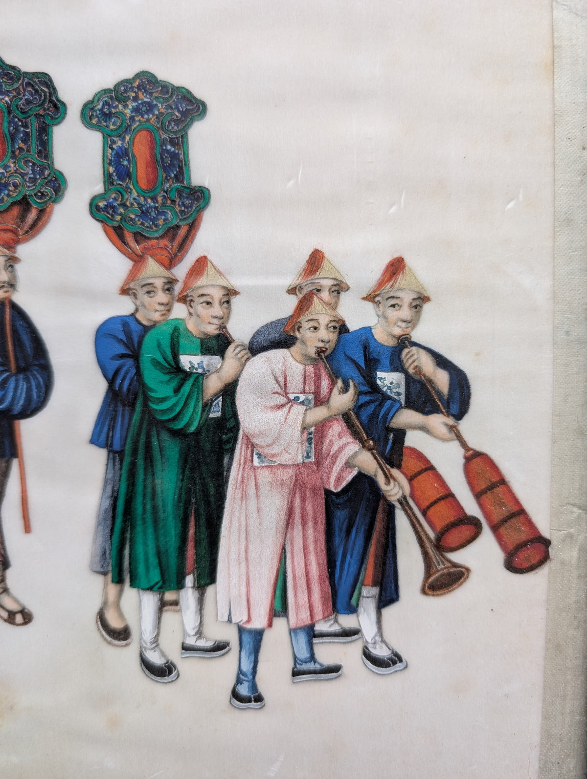 Chinese Antique Pith Painting Late Qing Dynasty #2358