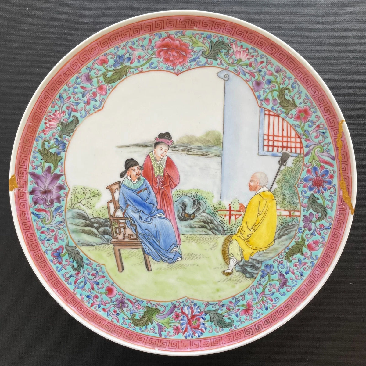民国/中华人民共和国时期中国古董瓷盘 #1679