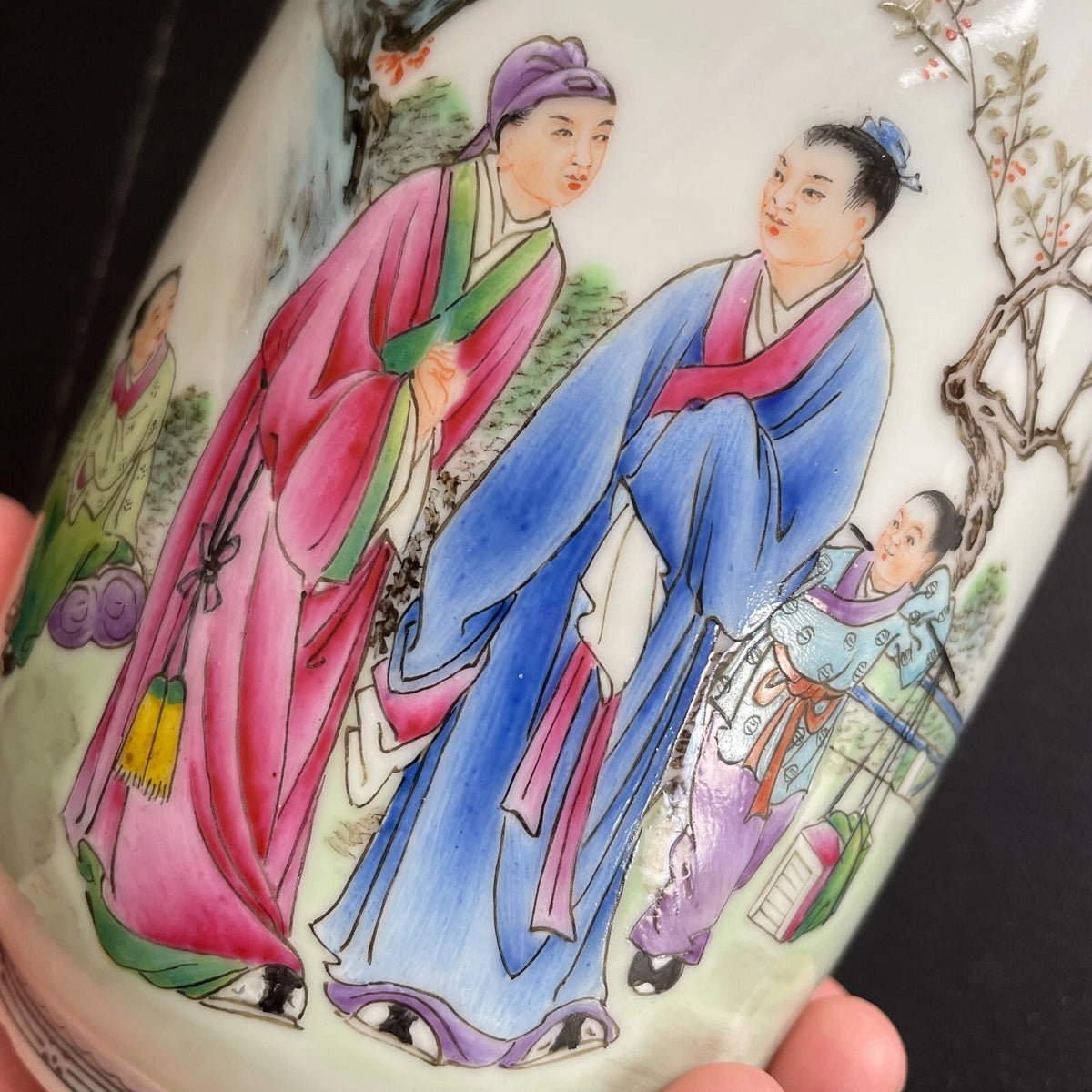 1950-1970年代复古粉彩花瓶 #1603