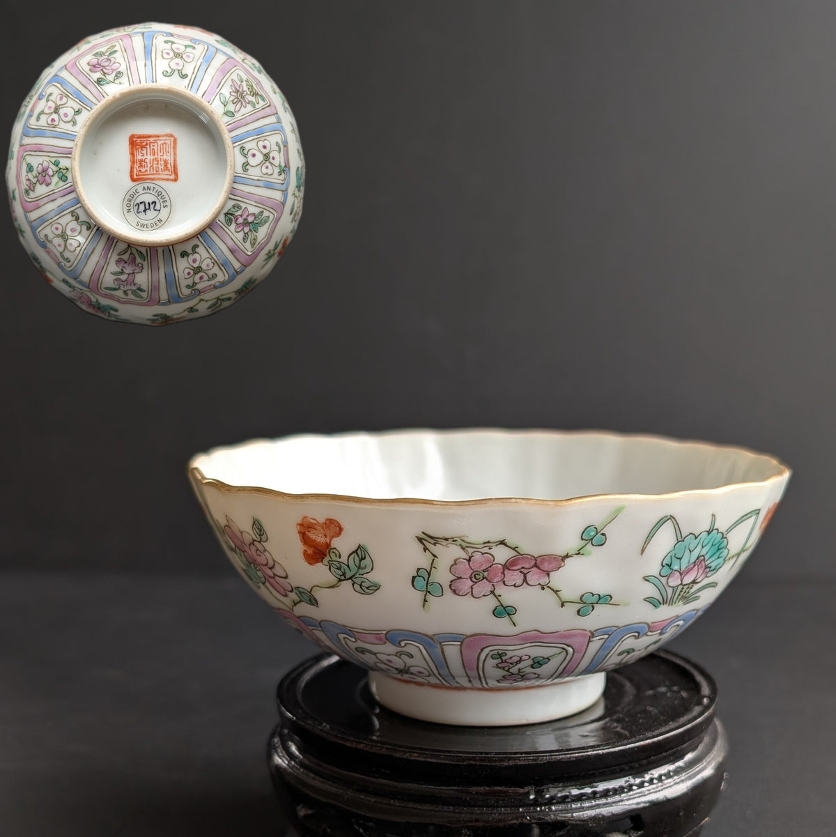 *SOLD* Chinese Antique Porcelain Bowl , Late Qing #2712