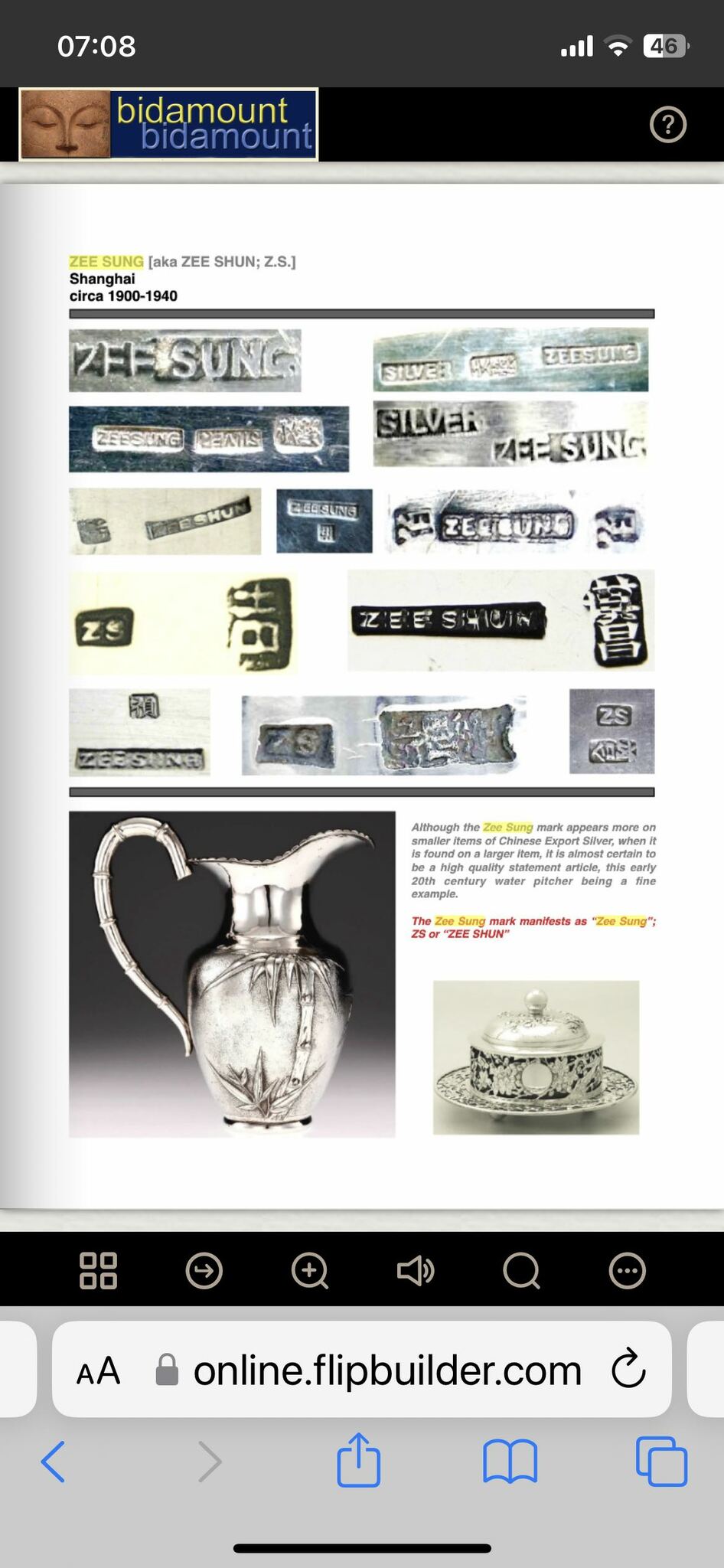 清末民初上海ZEE SUNG（聚珍）款外销银餐具套装，1900-1940年