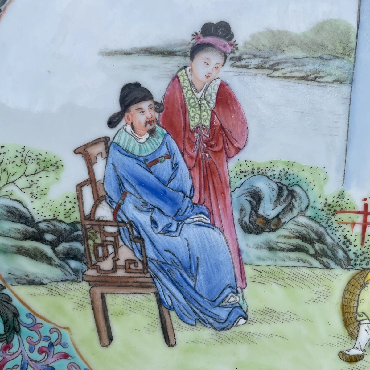 民国/中华人民共和国时期中国古董瓷盘 #1679