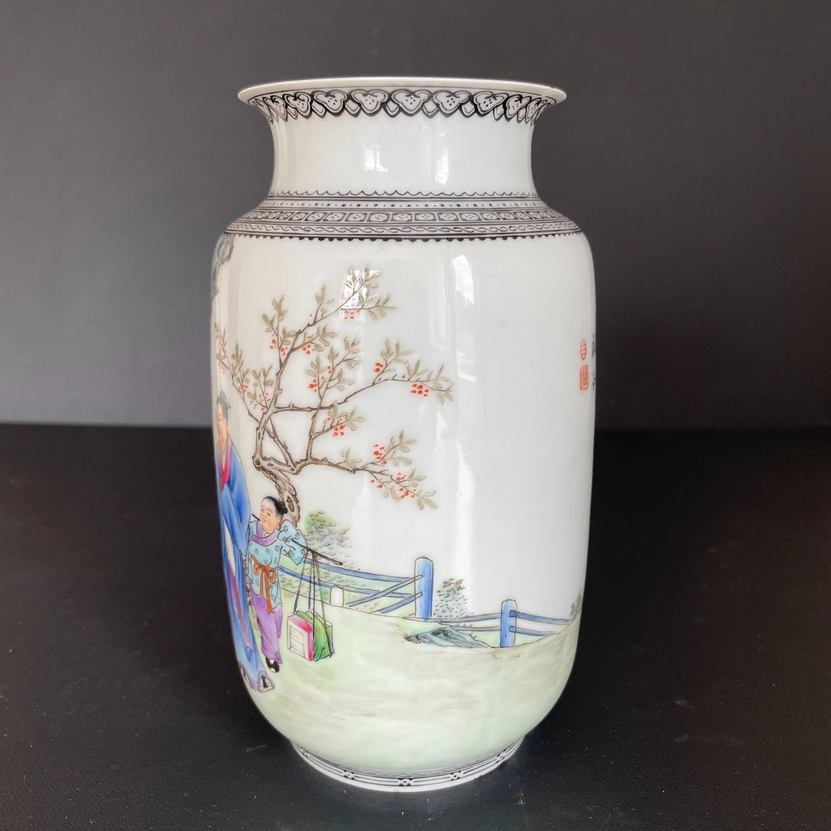 1950-1970年代复古粉彩花瓶 #1603