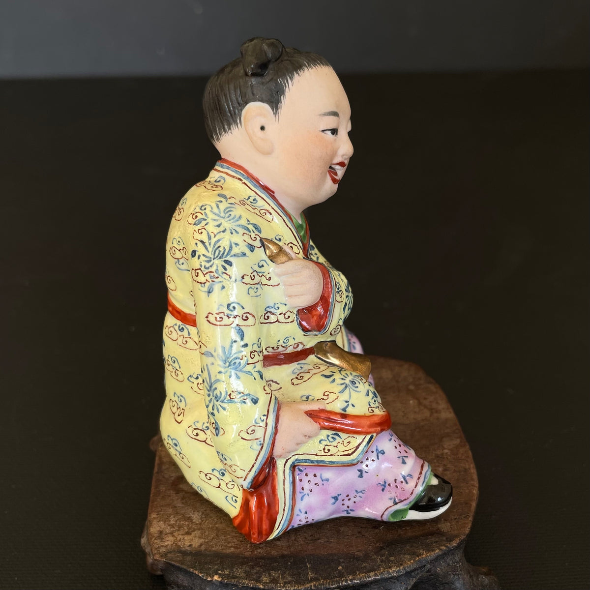 一对20世纪中国复古瓷塑像，编号 #1457，#2973