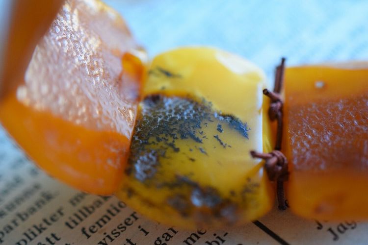 Natural Amber Danish raw stone amber bracelet large 51g #2529