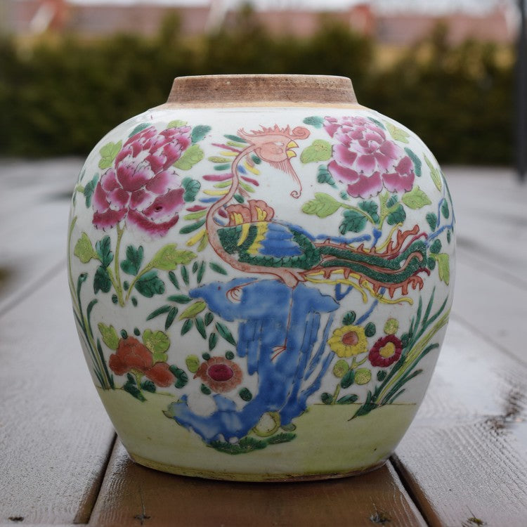 Famille rose ginger jar Yongzheng period
