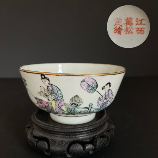 民国时期古董中国瓷碗 #1627