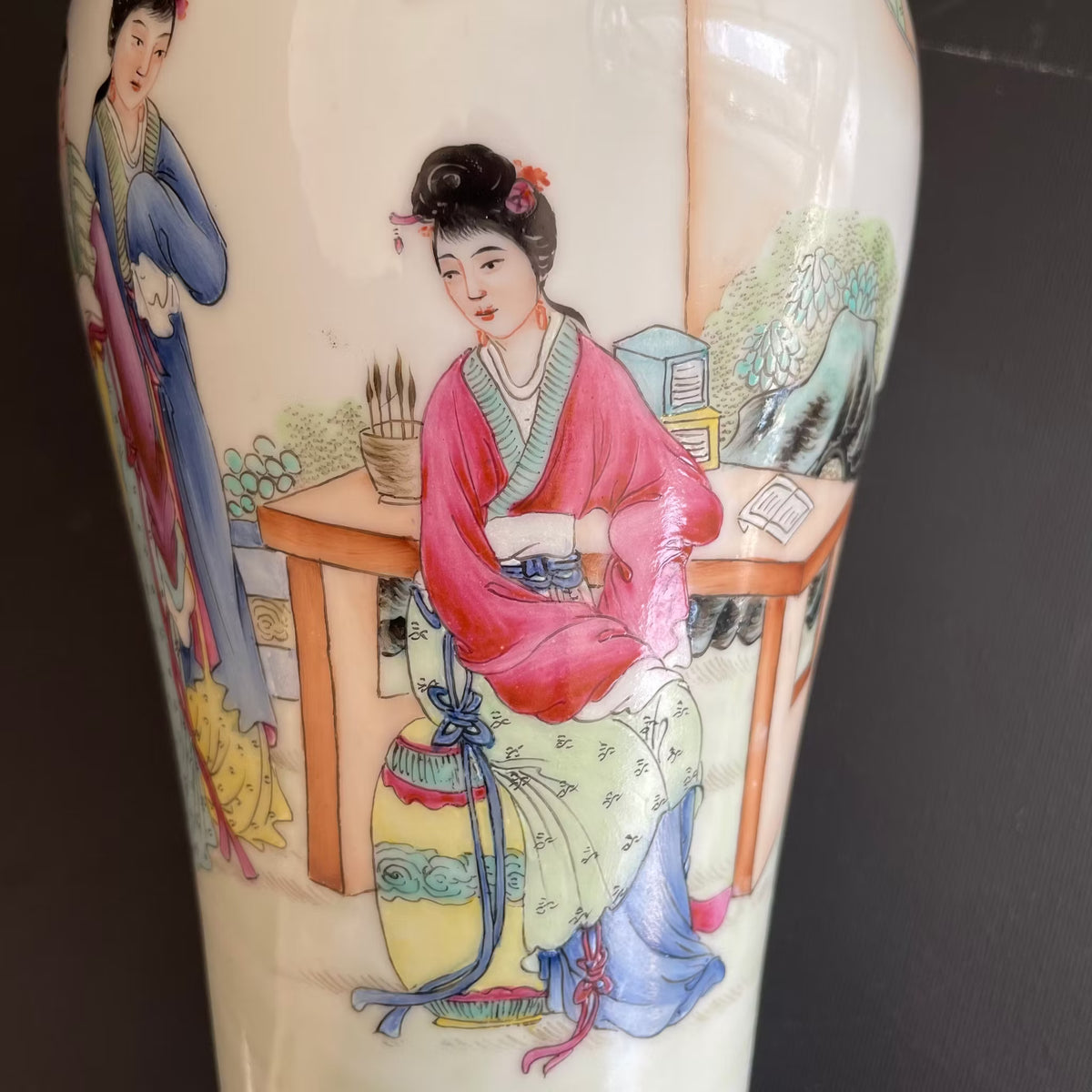 1950-1970年代中国复古粉彩花瓶 #1690